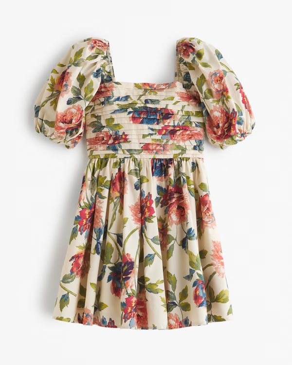 Women's Emerson Waisted Poplin Mini Dress | Women's Dresses & Jumpsuits | Abercrombie.com | Abercrombie & Fitch (US)