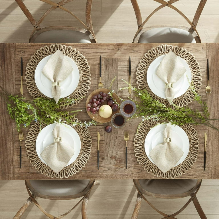 Better Homes & Gardens Jute Flower Placemat- 15"D | Walmart (US)