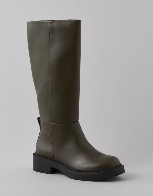 AE Vegan Leather Riding Boot | American Eagle Outfitters (US & CA)