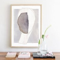 Gray & White Abstract Art, Modern Art Print, Simple Grey Home Decor Neutral Wall Minimalist Print | Etsy (UK)