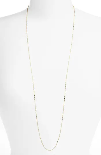 Bony Levy 14K Gold Long Beaded Chain Necklace | Nordstrom | Nordstrom