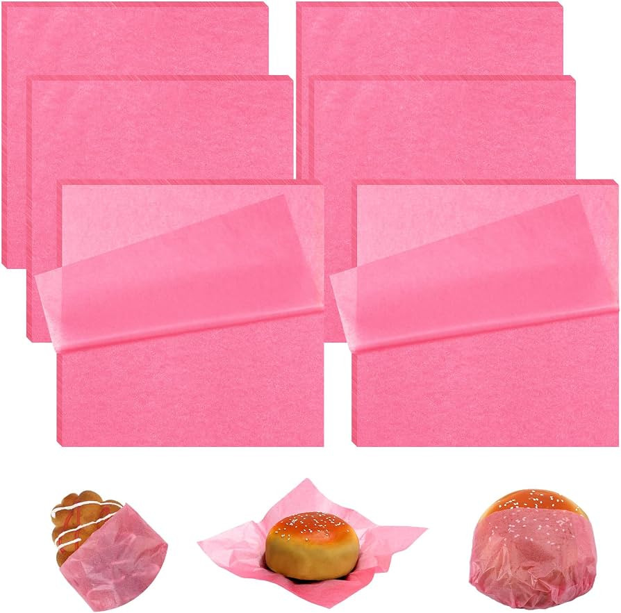 Estune 240 Pcs 7 x 7 Inch Deli Paper Sheets Sandwich Dry Wax Paper Oil Proof Food Basket Liners F... | Amazon (US)