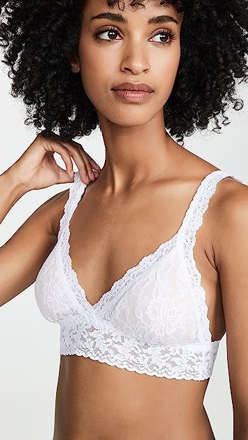Signature Lace Padded Crossover Bralette | Shopbop