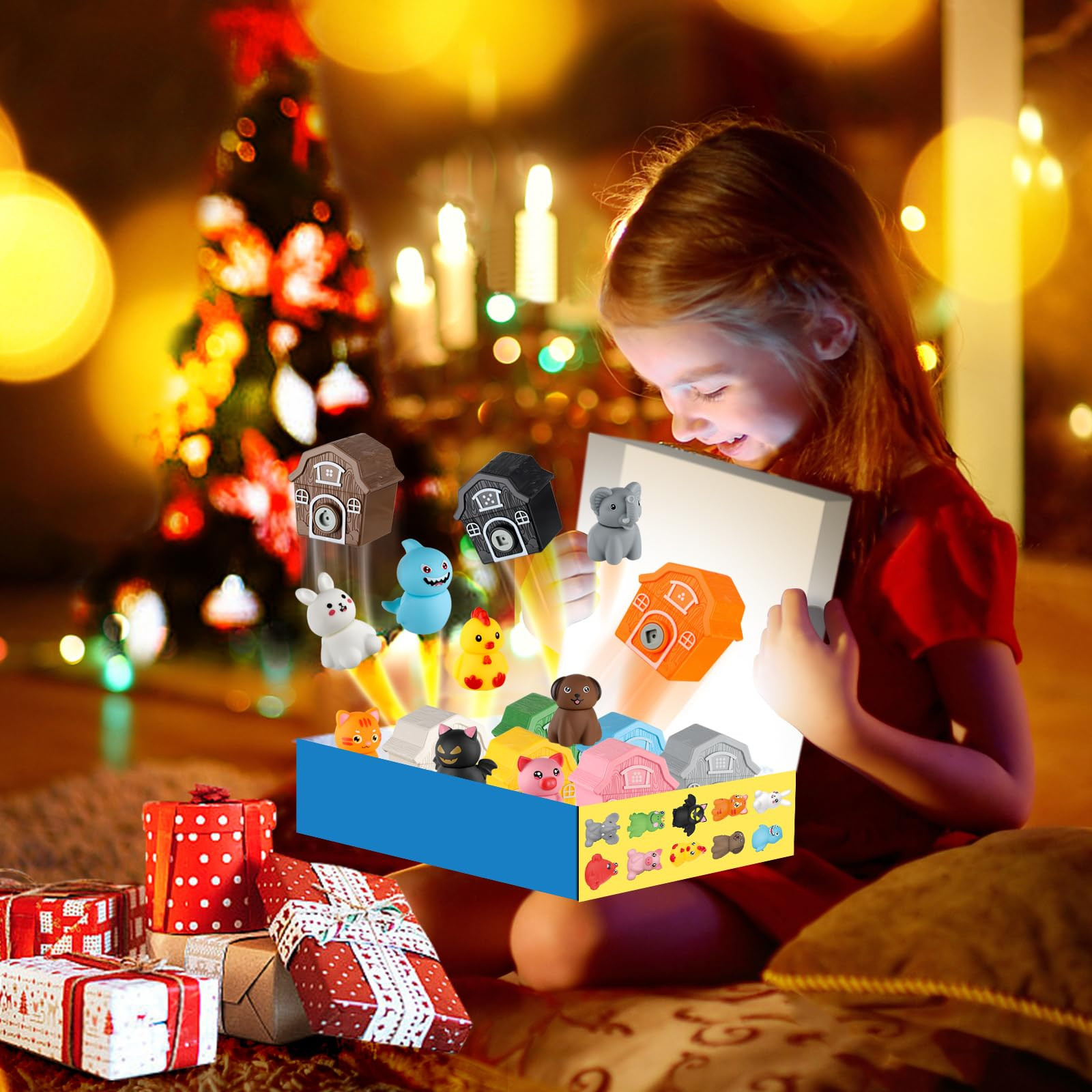 Toddler Learning Farm Barn Animals Toys - Includes 10 Animals, 10 Barns,10 Keys - Montessori Coun... | Amazon (US)