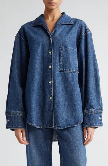 BITE Studios Denim Button-Up Shirt | Nordstrom | Nordstrom