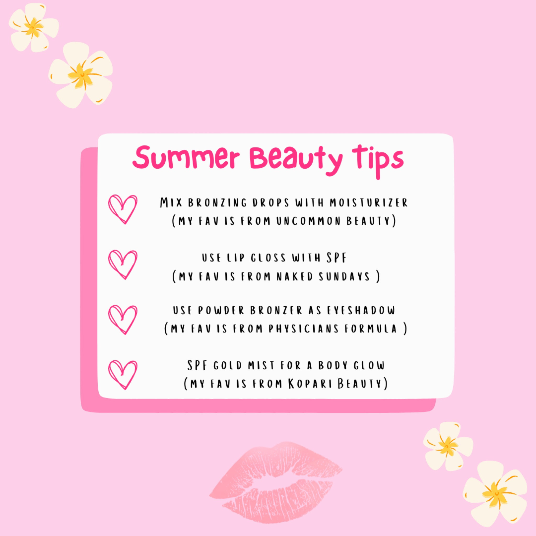 my summer beauty tips! 

#LTKtravel #LTKbeauty #LTKswim
