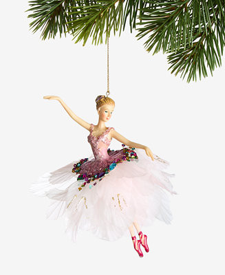Holiday Lane Ballet Embellished Ballerina Ornament, Macy's Exclusive - Macy's | Macy's