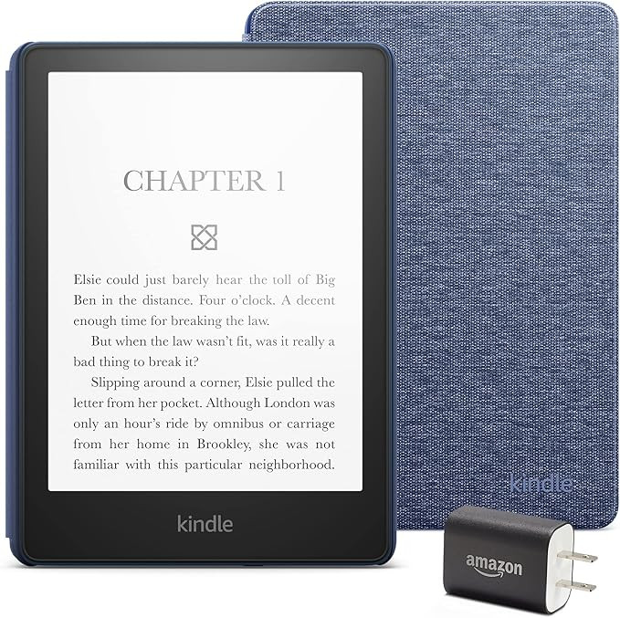 Kindle Paperwhite Essentials Bundle including Kindle Paperwhite (16 GB) - Denim - Without Lockscr... | Amazon (US)