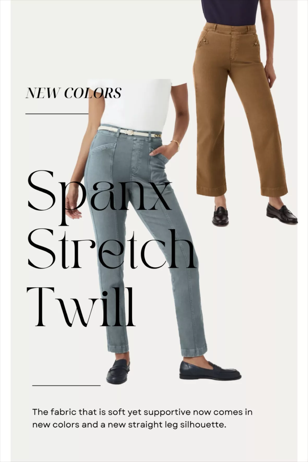 Stretch Twill Cropped Wide Leg … curated on LTK  Wide leg cropped pants,  Cropped wide leg pants, Spring outfits