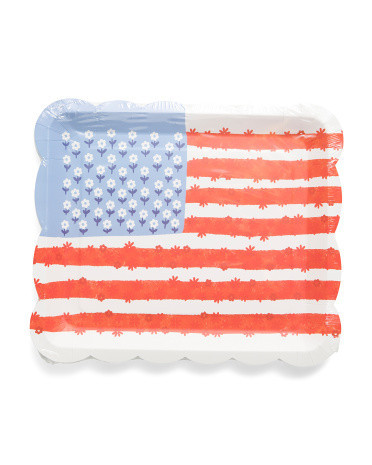 Set Of 32 Flowery Flag Serving Platters | Marshalls