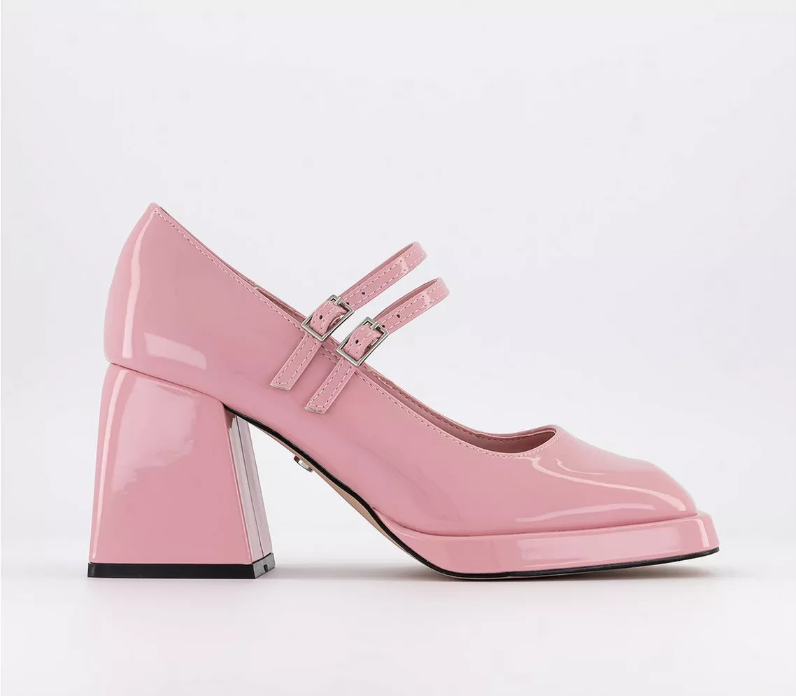 OFFICE
								Max Out Mary Jane Platform Courts
								Pink Patent | OFFICE London (UK)