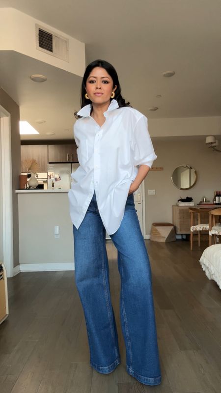 These @gap high stride jeans are perfection. Wearing size 26 #ad #howyouweargap 

#LTKfindsunder100 #LTKfindsunder50