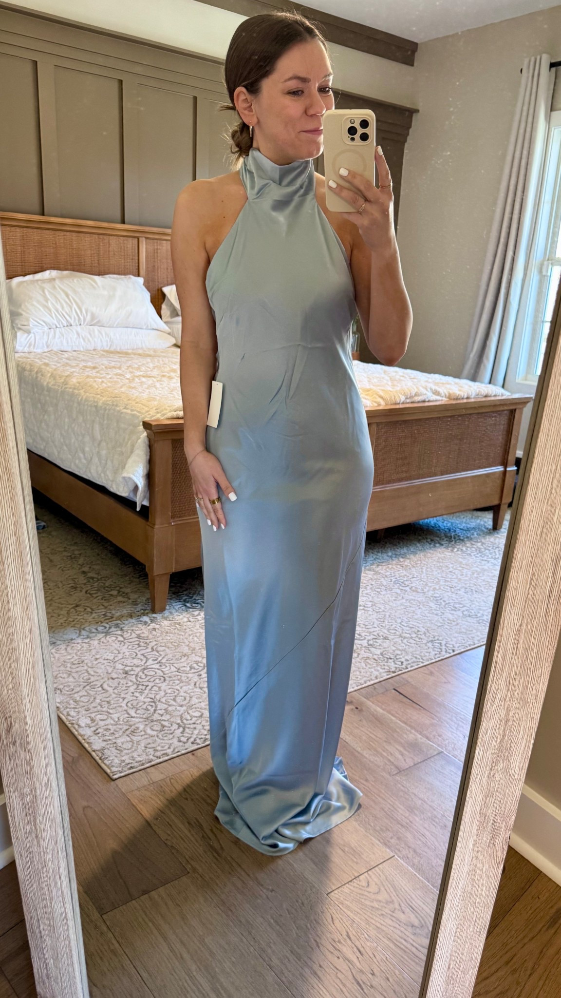Gorgeous steel blue bridesmaid dress option from Show Me Your Mumu!  The back is stunning!

#LTKWedding #LTKPetite #LTKSaleAlert
