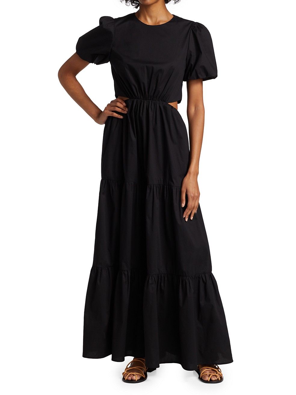 Plaza Cutout Tiered Maxi Dress | Saks Fifth Avenue