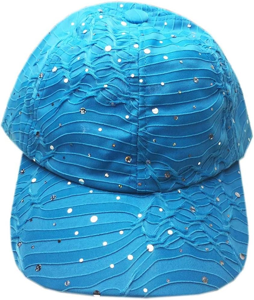 Glitter Sequin Sparkle Bling Game Baseball Cap Hat Sun Visor Protection Sport Outdoor | Amazon (US)