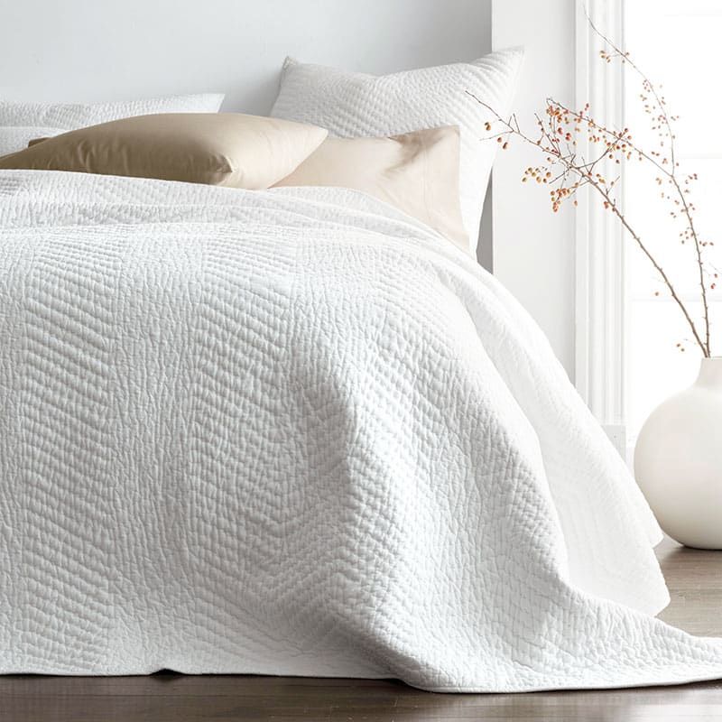 Voile Quilt - White, Twin | The Company Store