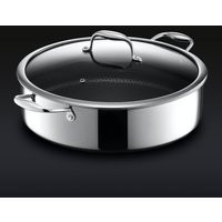 HexClad 7-Quart Deep Sauté Pan/Chicken Fryer with Lid, and Stay Cool Handle, Non-Stick, Non-Toxic, Dishwasher, and Oven Safe | HexClad Cookware (US)