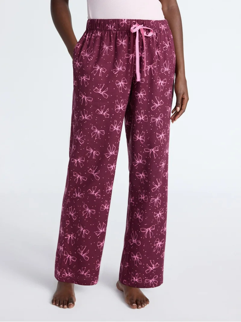 Joyspun Women's Flannel Sleep Pants, 30'' Inseam, Sizes XS-3X | Walmart (US)