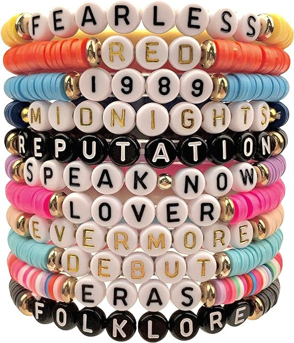 TIPTOE&KISS Taylor Inspired Bracelet for Women Swiftie Outfit Jewelry Music Lover Fan Gifts Frien... | Amazon (US)