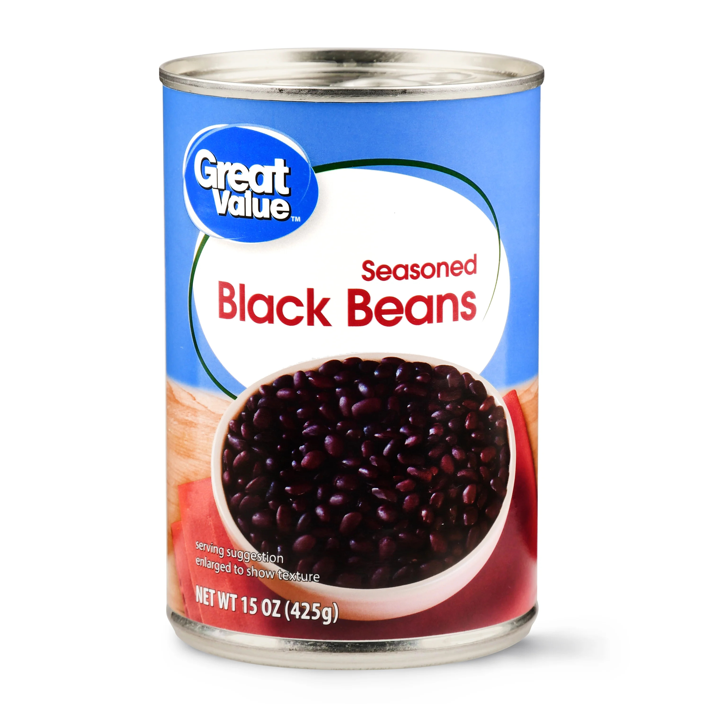 Great Value Seasoned Black Beans, 15 oz Can - Walmart.com | Walmart (US)