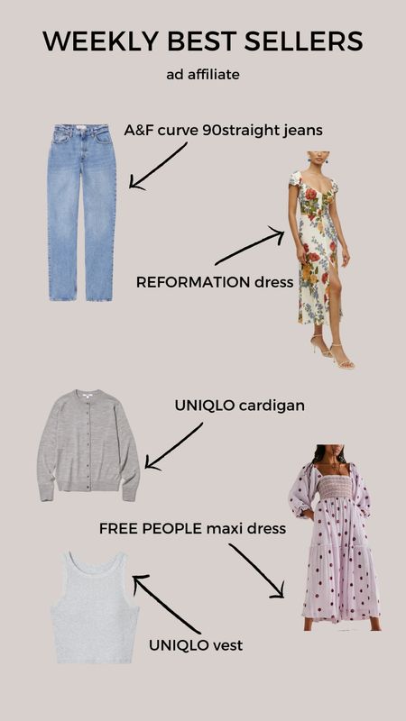 Best selling on LTK this week - UNIQLO, Free People, Reformation and Abercrombie & Fitch pieces.
I wear UK 18 or XL in everything

#LTKU #LTKSeasonal #LTKFind