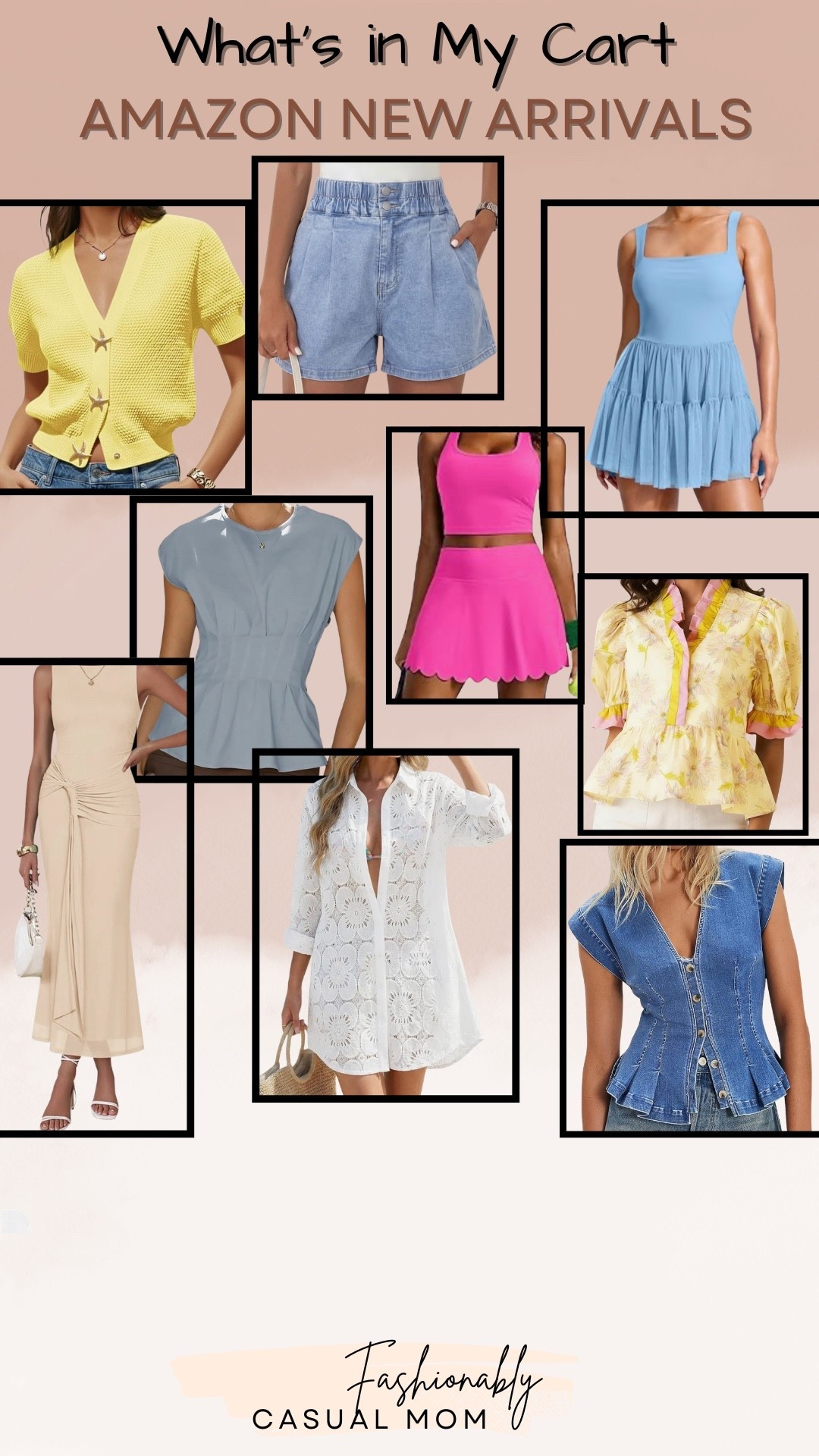 What’s in my Amazon cart
Springs tops
Tennis dresses
Maxi dresses
Cover ups

#LTKgrwm #LTKootd #LTKActive