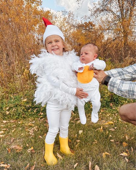 Cute and easy DIY Halloween costume for kids! A chicken and her egg 🐣 

#LTKfamily #LTKSeasonal #LTKkids
