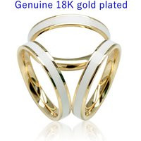 Genuine 18K Gold Plated Scarf Ring Jewerly Accesories/ Buckle, Color Enamel Scarf Ring, 3 Colors | Etsy (US)