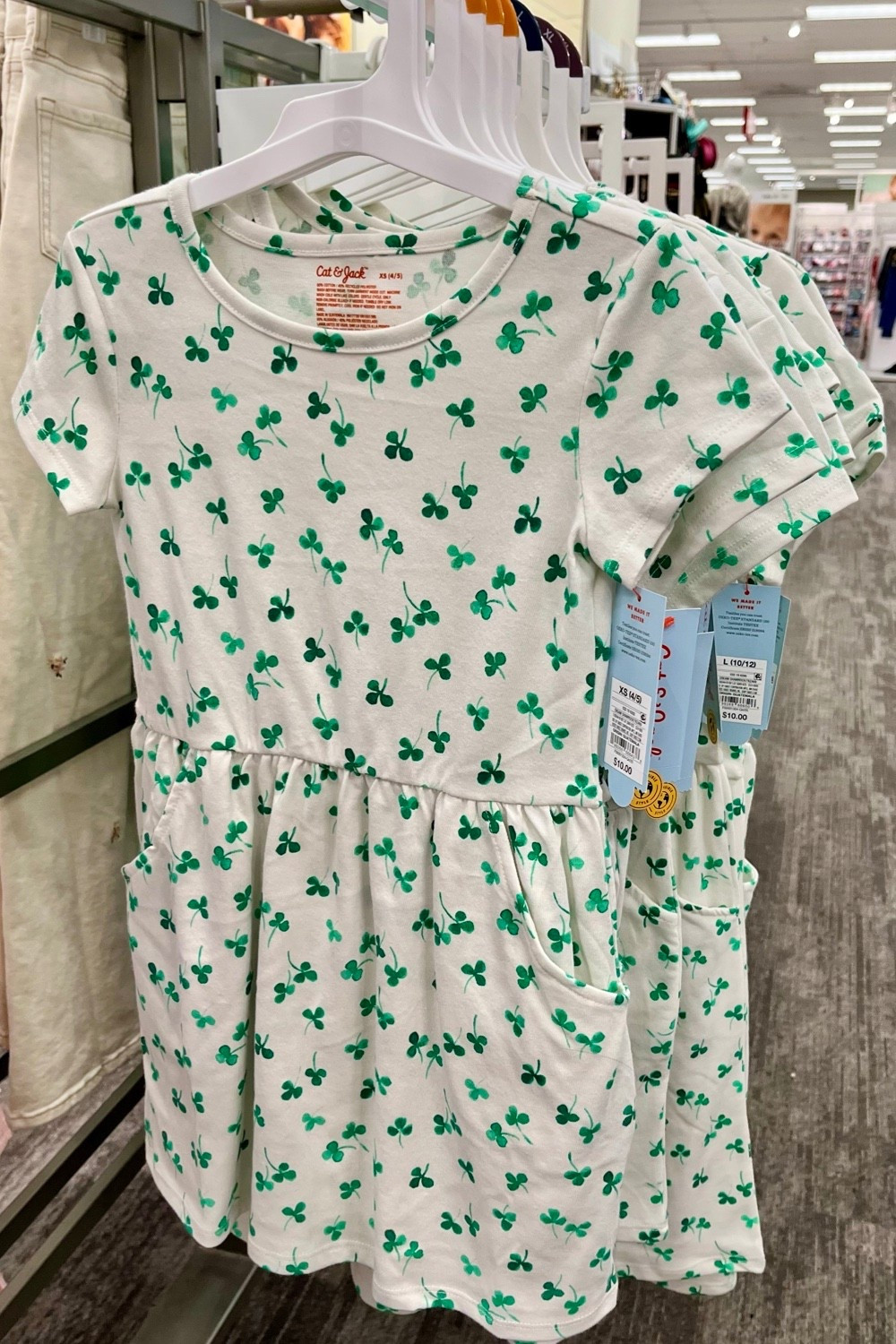 Cute girls St Patrick’s Day shamrock dress at Target and only $10!

#LTKSeasonal #LTKKids #LTKWedding