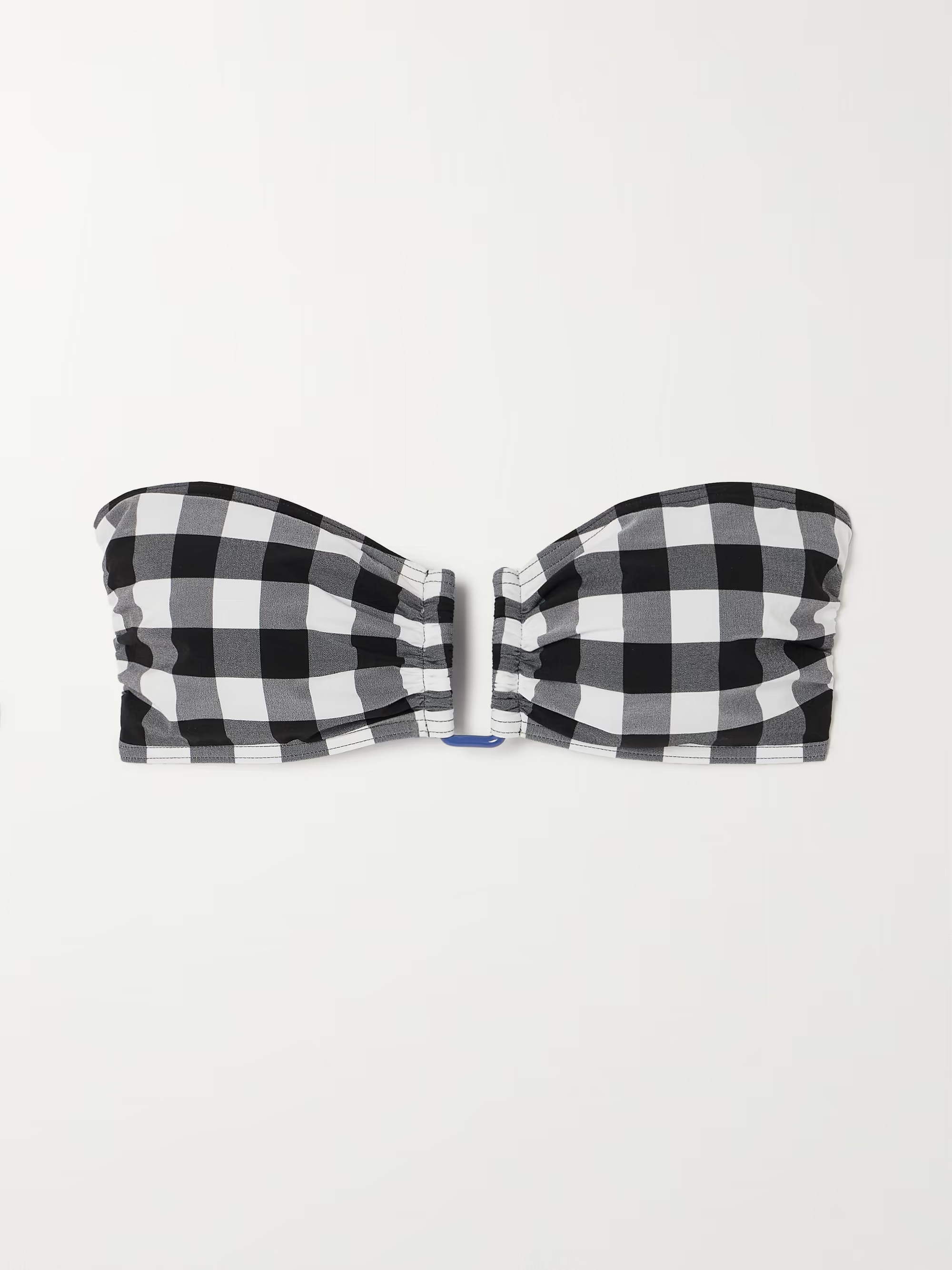 Cube gingham bandeau bikini top | NET-A-PORTER APAC