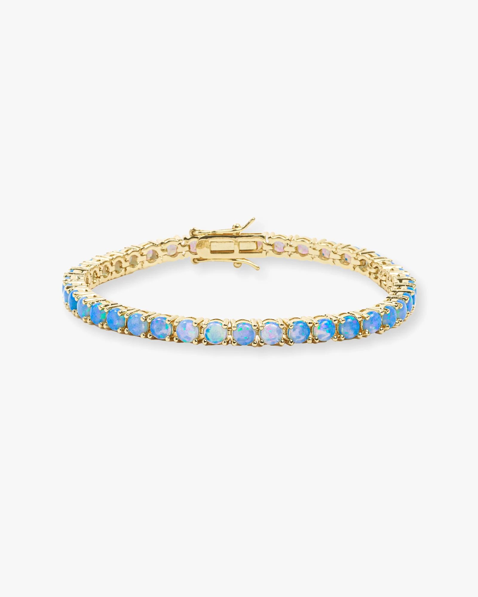 Grand Heiress Opal Tennis Bracelet - Gold|Blue Opal | Melinda Maria