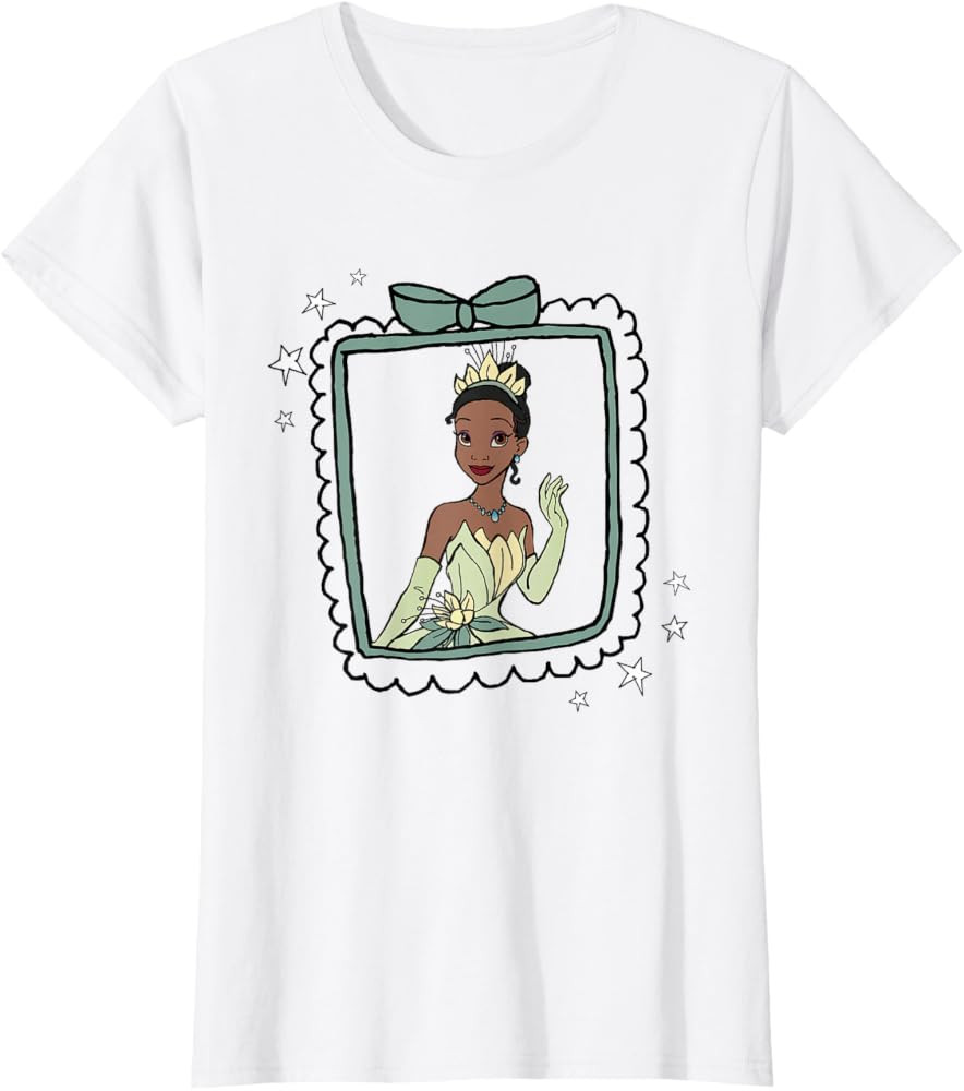 Disney The Princess and The Frog Tiana Portrait T-Shirt T-Shirt | Amazon (US)
