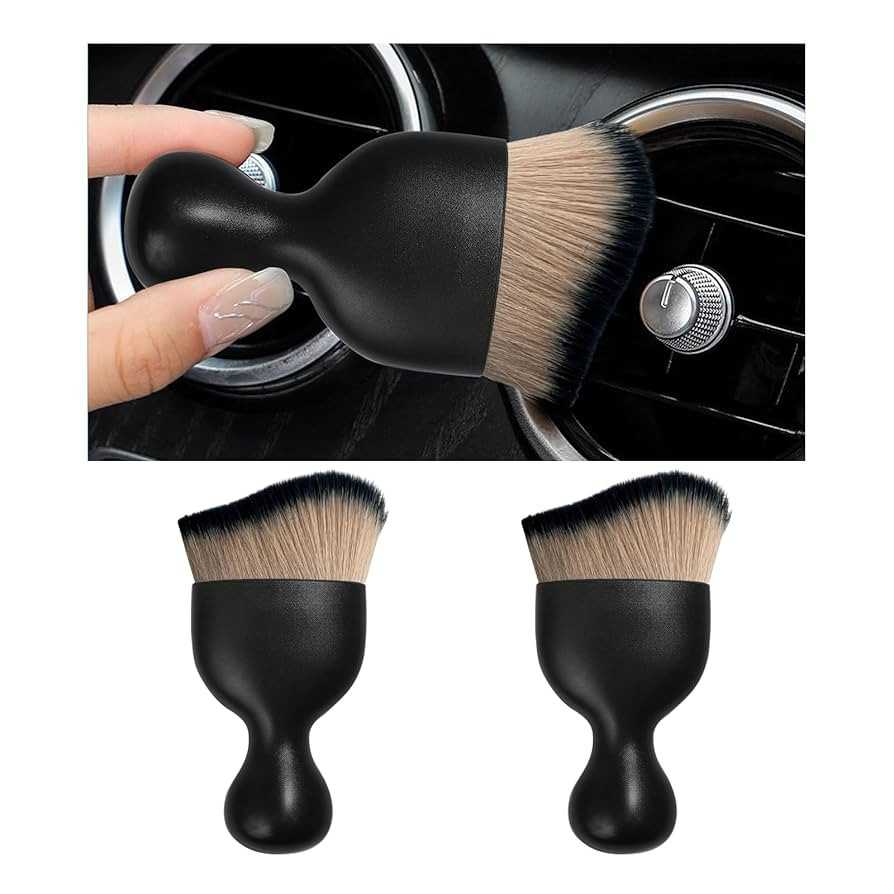 2PCS Car Interior Dust Brush, Soft Scratch Free Auto Detailing Brushes, Universal Vehicle Interio... | Amazon (US)