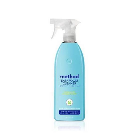 Method Cleaning Products Bathroom Cleaner Tub + Tile Eucalyptus Mint Spray Bottle 28 fl oz | Target