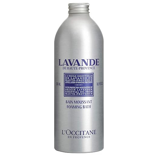 L'Occitane Relaxing & Foaming Lavender Bubble Bath, Standard, 16.9 Fl Oz | Amazon (US)