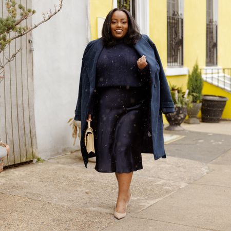 Elevated Workwear - Plus Size Silk Skirt, Plus Size Sweaters, Plus Size Office Fashion, Workwear Inspo, Classic Outfits

Wearing 1X in both top & skirt

#LTKstyletip #LTKworkwear #LTKplussize