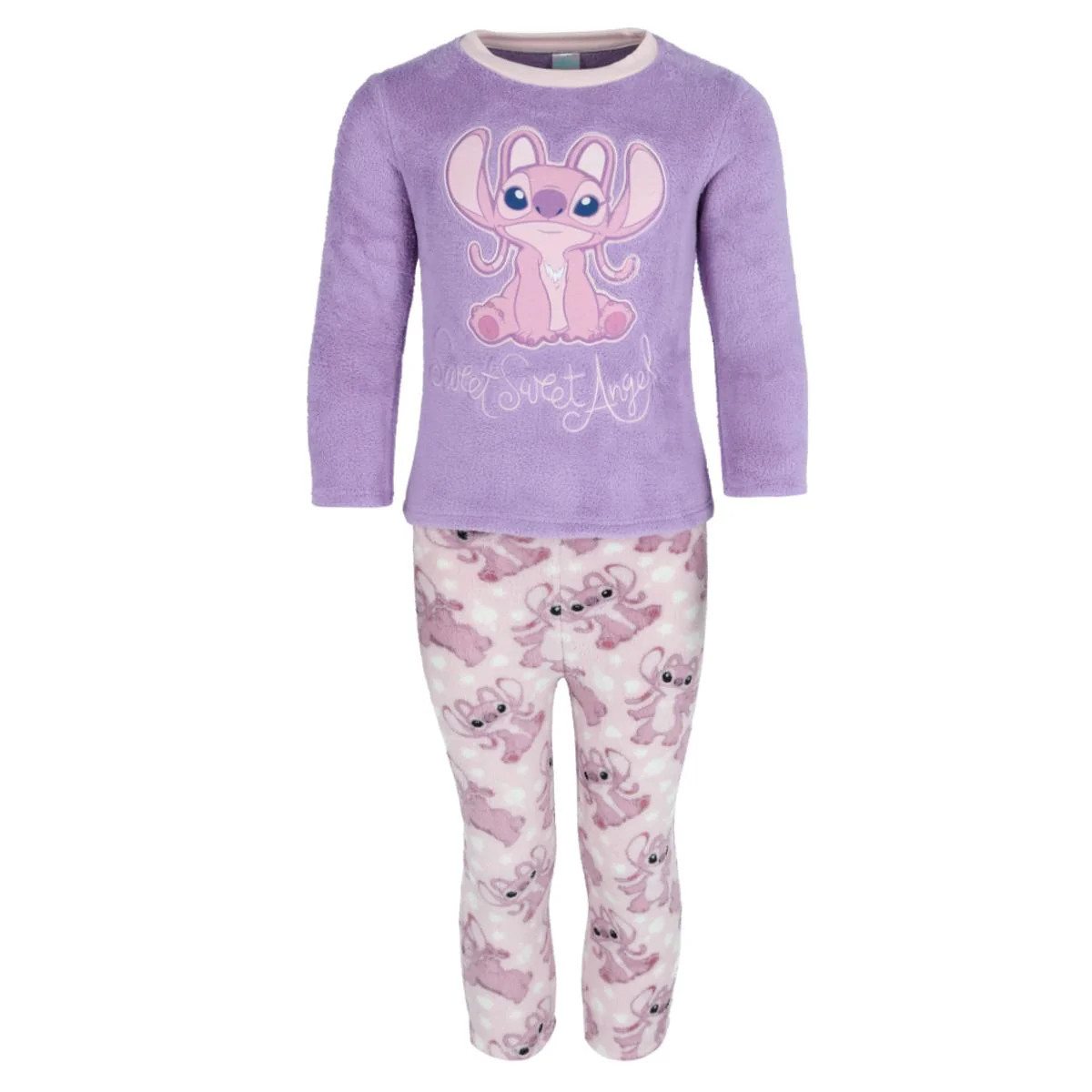 Toddler Girl's Disney Stitch Angel Fleece Pajama Set | Shop Simon