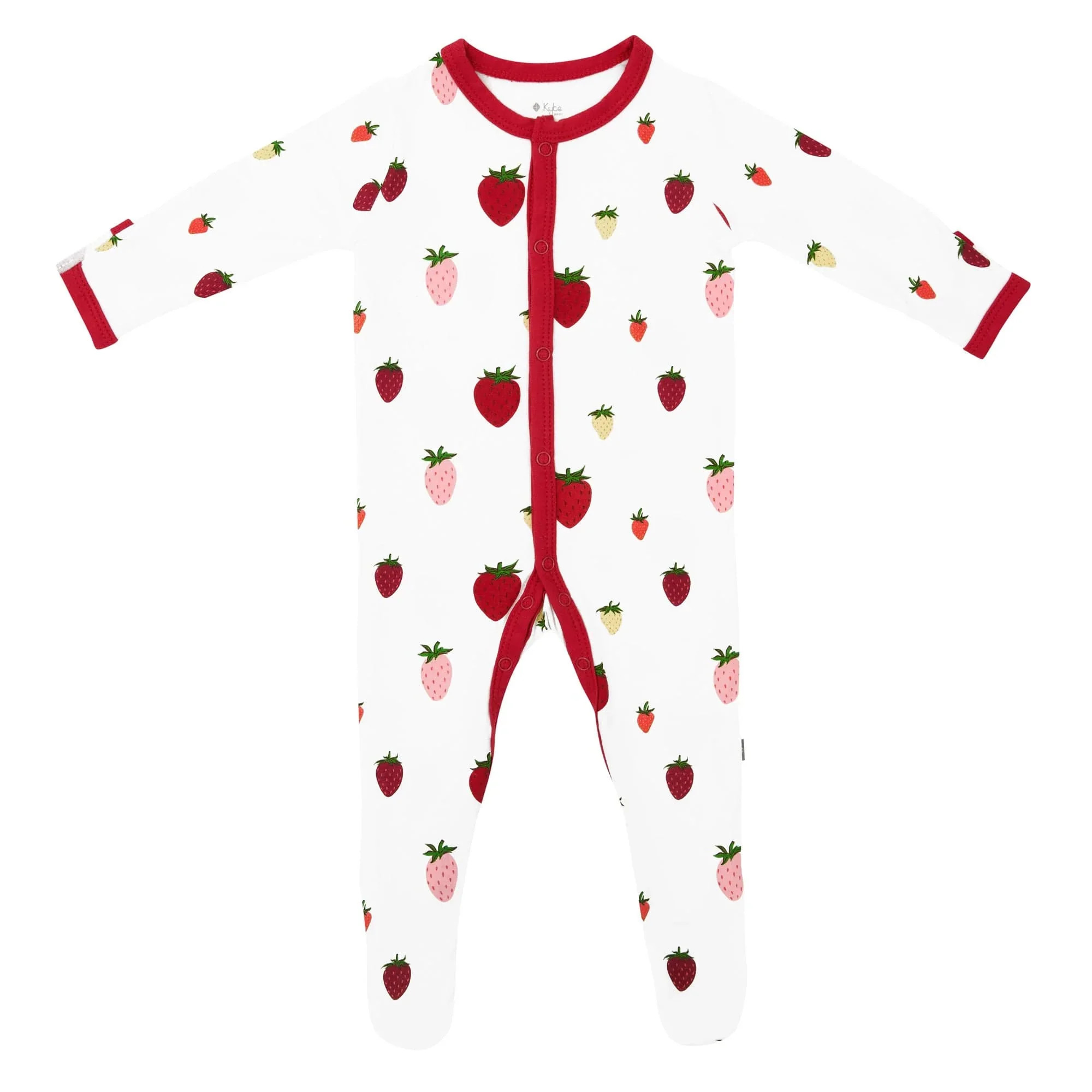 Footie in Strawberry | Kyte BABY