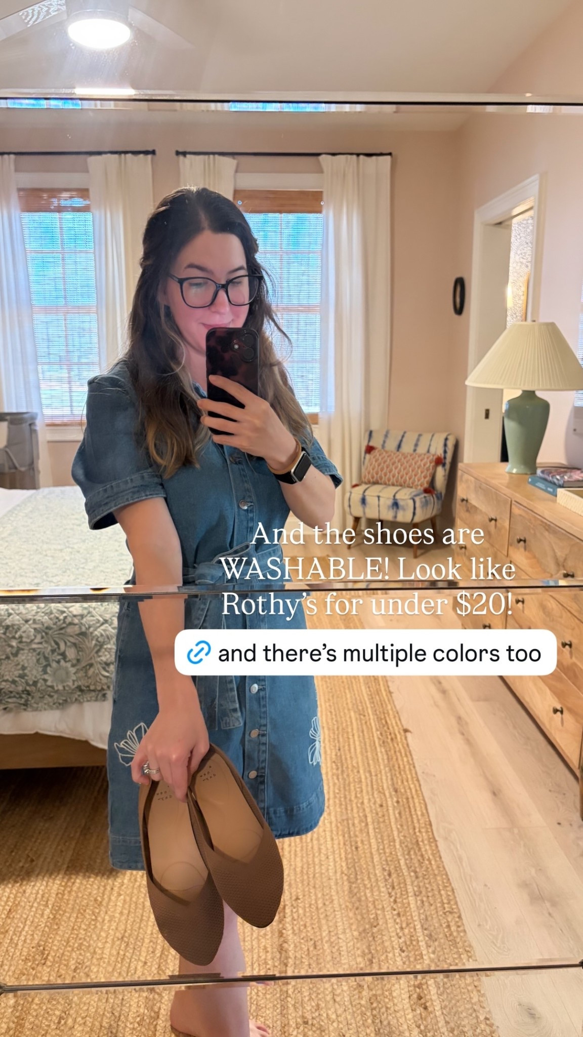 And the shoes are WASHABLE! Look like Rothy’s for under $20!