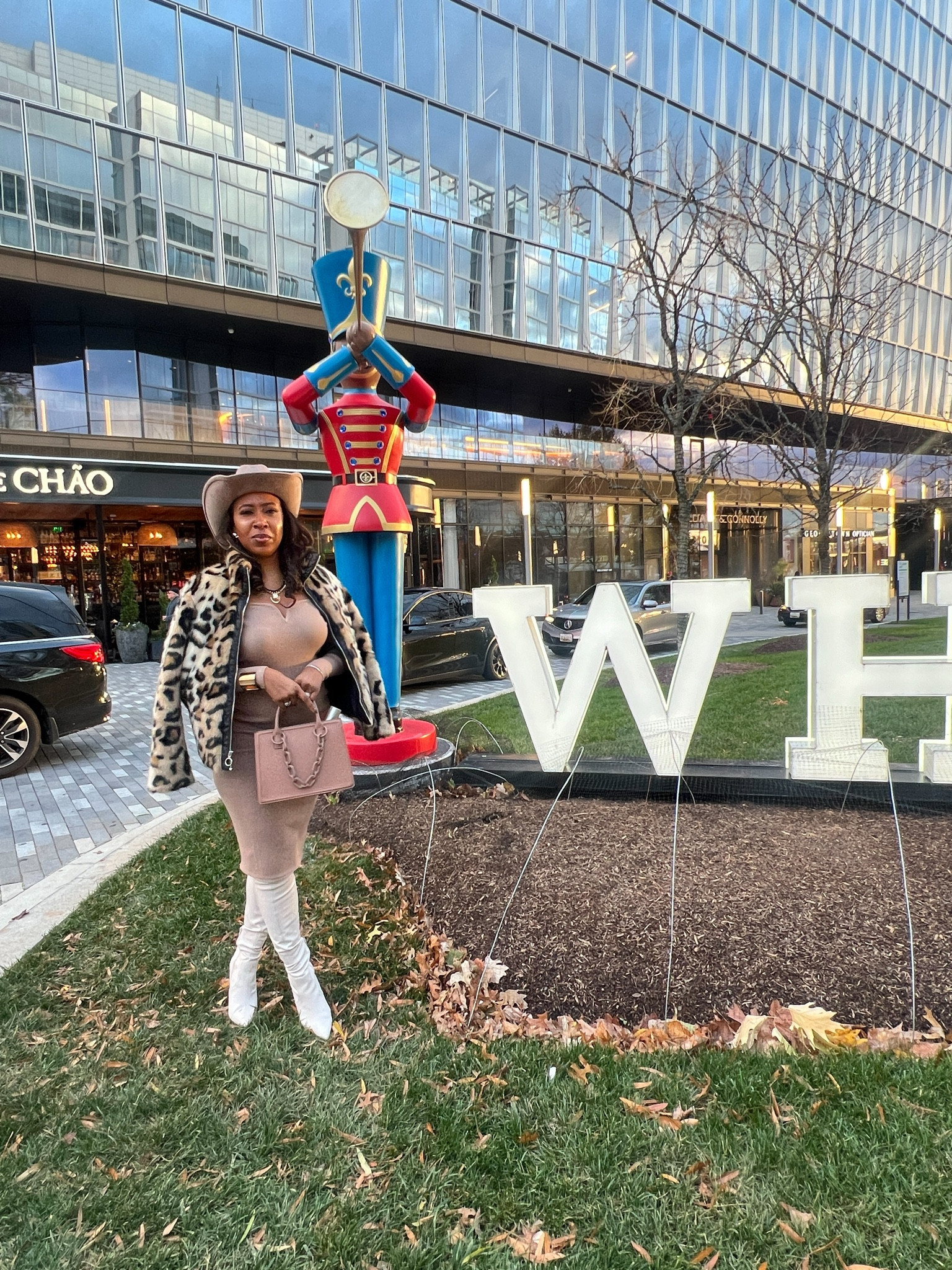 Brunch ready with a side of sass in this nude monochromatic look and fierce animal print accents 🥂👢 #HappyHourReady #SweaterDress #ThighHighBoots

#LTKOver40 #LTKStyleTip #LTKHoliday