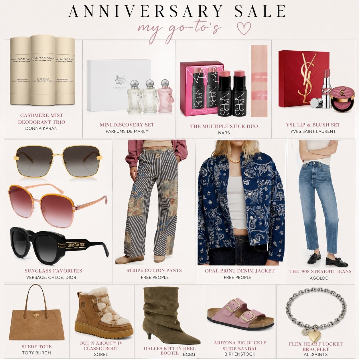 Anniversary sale favorites! I’m ordering the free people, bandanna, jacket, and the Sorel bootsnsale #nsalefavorites

#LTKootd #LTKSaleAlert #LTKBeauty
