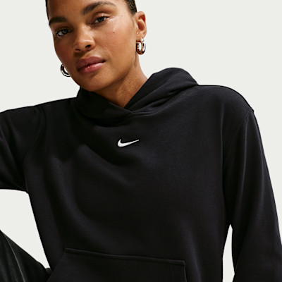 Nike Women's Studio Fleece Lightweight "French Terry" Pullover Hoodie in Red | IM8515-654 | Nike (US)