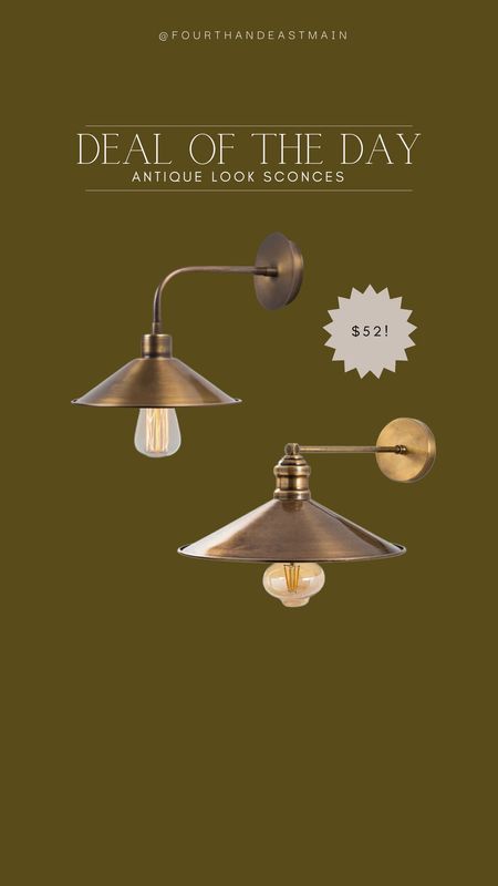 deal of the day // antique look sconces under $60!!

sconce 
brass sconce
antique sconce
amber interiors 

#LTKhome