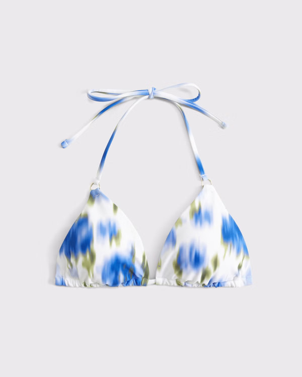 Halter String Triangle Bikini Top | Abercrombie & Fitch (US)