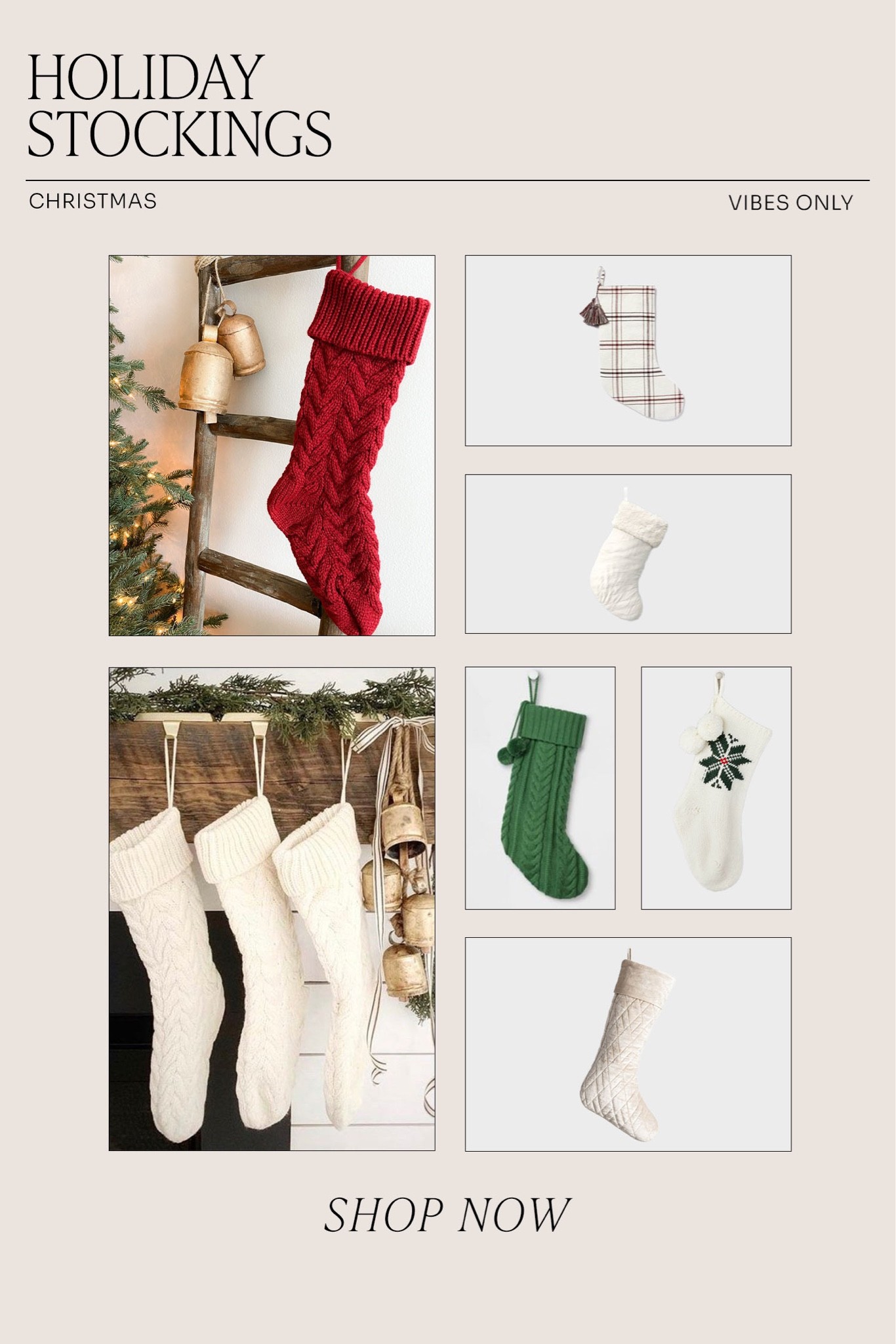Christmas stockings were hung from the fire with care 

#LTKhome #LTKHoliday #LTKSeasonal