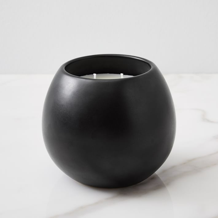 Pure Ceramic Two-Wick Candles - Egyptian Cotton (Jasmine, Musk & Rose) | West Elm (US)