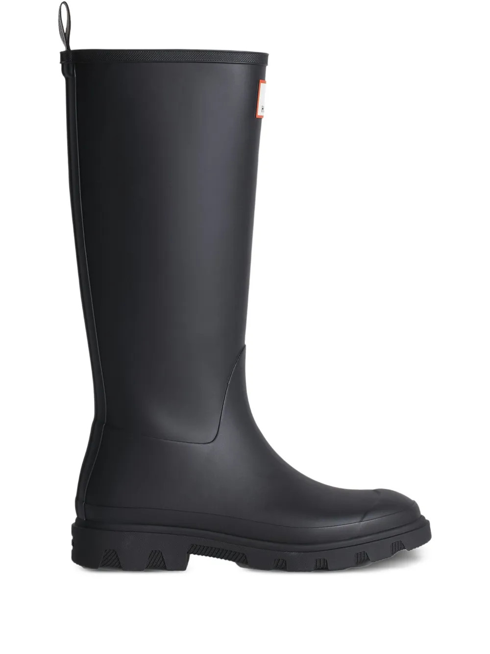 Maison Kitsuné x Hunter Downpour Tall Rain Boots | Black | FARFETCH | Farfetch Global