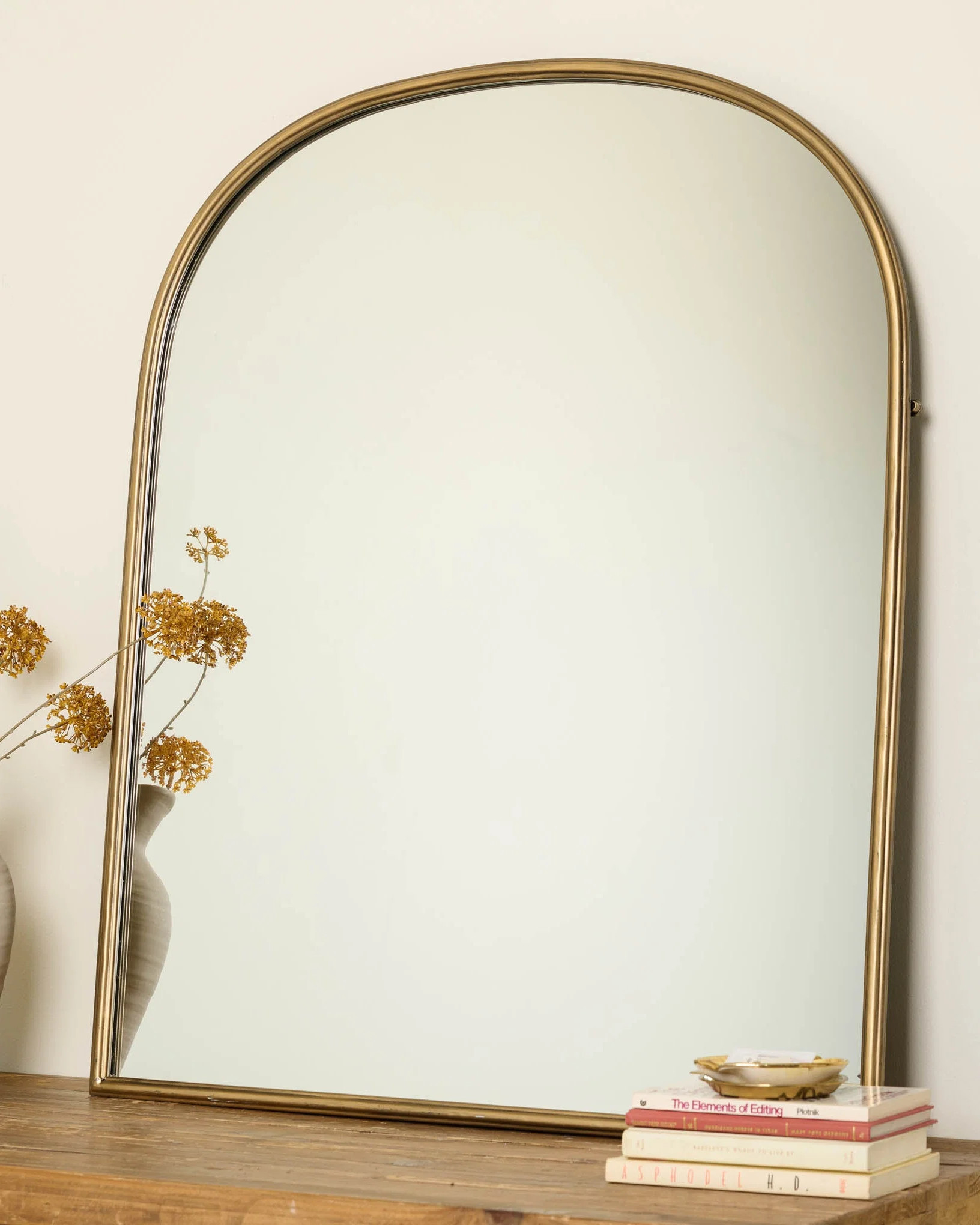 Archer Brass Metal Framed Mirror | Magnolia