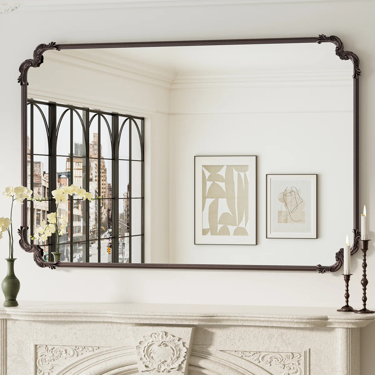 Genan Accent Scalloped Rectangle Wall Mirror | Wayfair North America