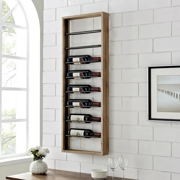 FirsTime & Co. Natural Bakersville Ladder Wine Rack, Farmhouse, Stained, Rectangular,Wood, 15.75 ... | Walmart (US)